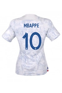 Fotbalové Dres Francie Kylian Mbappe #10 Dámské Venkovní Oblečení MS 2022 Krátký Rukáv